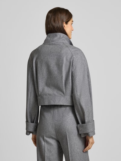 BOSS Regular fit spencer van wolmix, model 'FASTINA' Lichtgrijs gemêleerd - 5