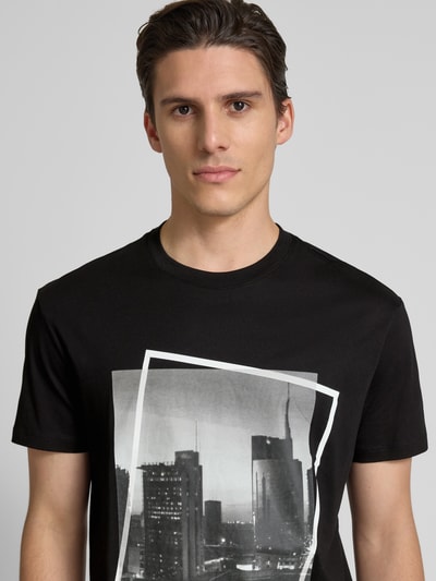 ARMANI EXCHANGE T-shirt met motiefprint Zwart - 3