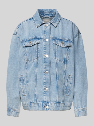 Only Oversized Jeansjacke aus reiner Baumwolle Modell 'OCEAN' Hellblau 2