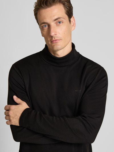 HECHTER PARIS Sweatshirt met col en logoprint Zwart - 3