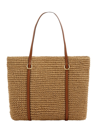 Lauren Ralph Lauren Shopper van bast met magneetsluiting Beige - 6