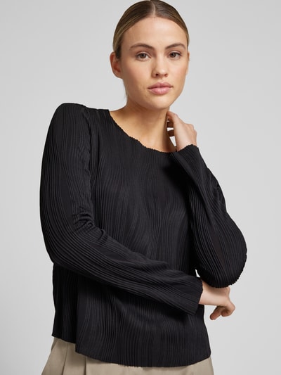 Christian Berg Woman Selection Longsleeve mit Strukturmuster Black 3