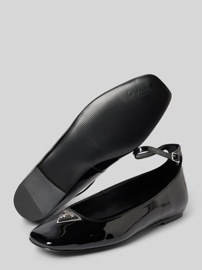 Guess Ballerinas mit Label-Applikation Modell 'LEVVIS' Black 4