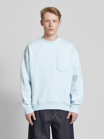 BLKVIS Sweatshirt met borstzak Lichtblauw - 4