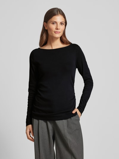 Zero Longsleeve mit U-Boot-Ausschnitt Black 4