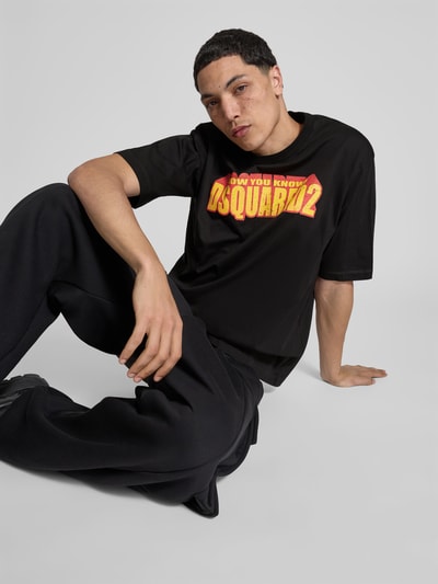 Dsquared2 T-Shirt mit Label-Print Black 3