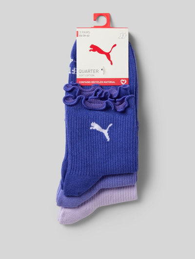 Puma Socken mit Feinripp im 3er-Pack Lila 3