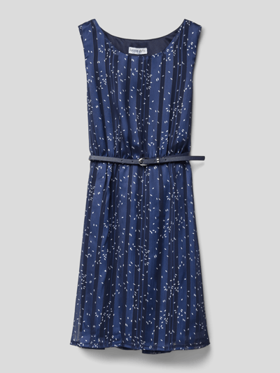 Happy Girls Jurk met plissévouwen Marineblauw - 1