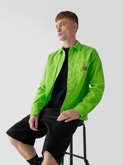 Kenzo Hemdjacke mit Brusttaschen Gras Grün 3