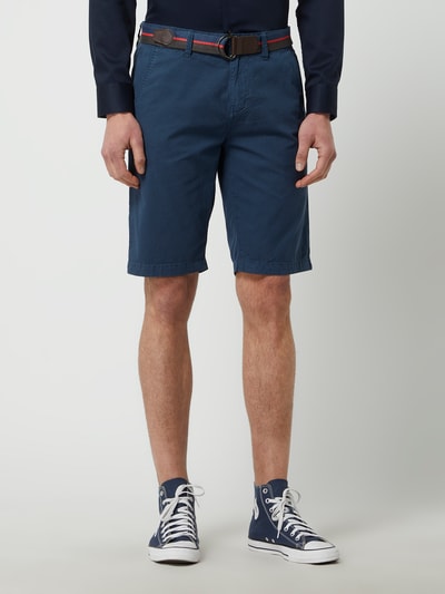 Lerros Regular Fit Chino-Shorts aus Baumwolle Modell 'Craig' Jeansblau 4