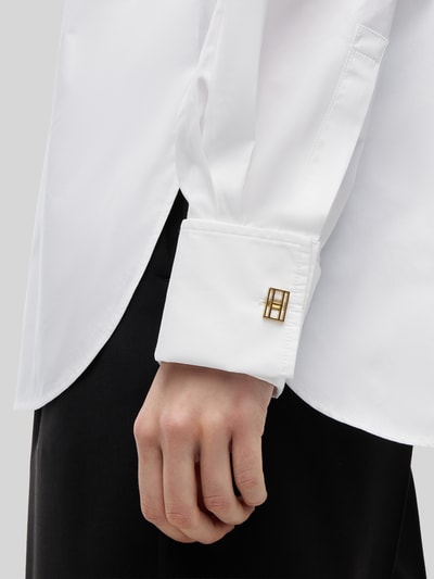 Tommy Hilfiger Regular fit blouse met lange mouwen van puur katoen Wit - 6