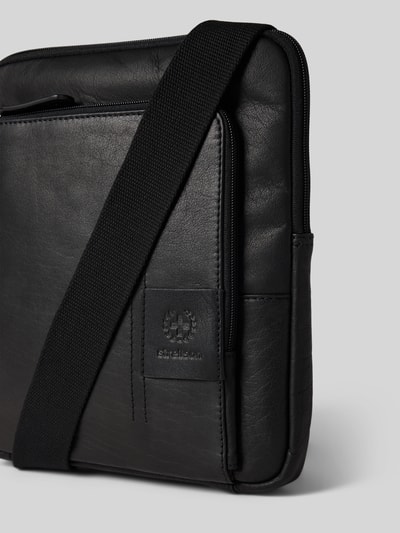 Strellson Schoudertas van echt leer, model 'BRIAN' Zwart - 3