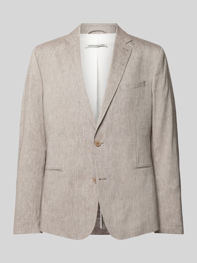 Drykorn 2-knoops colbert met paspelzakken, model 'HURLEY' Beige - 2