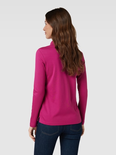 Christian Berg Woman Longsleeve mit Polokragen Pink 5