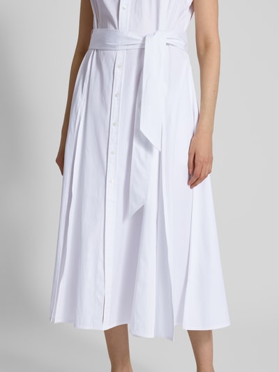 Polo Ralph Lauren Sukienka koszulowa ze stójką model ‘SVAN’ Biały 3