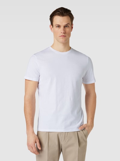 Strellson T-shirt z okrągłym dekoltem i krótkim rękawem Biały 4