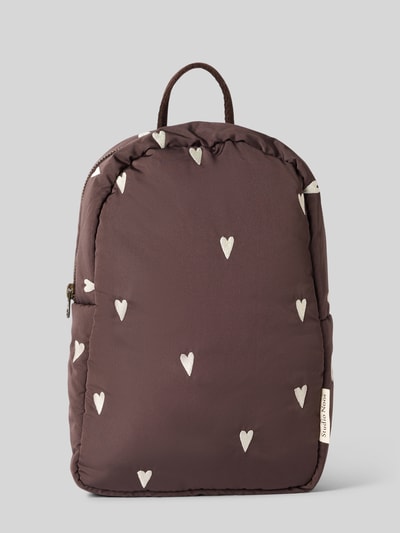 STUDIO NOOS Rucksack mit Tragehenkel Dunkelbraun 2