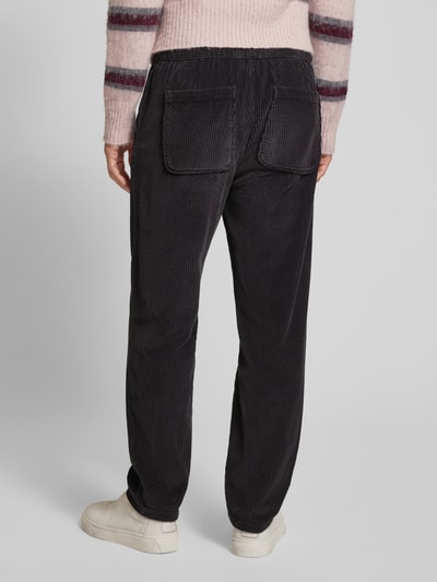 American Vintage Corduroy broek met elastische band, model 'PADOW' Donkergrijs - 5