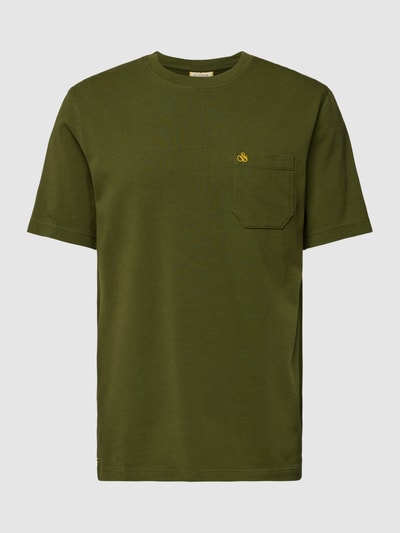 Scotch & Soda T-Shirt mit Brusttasche Khaki 2