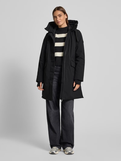 CARS JEANS Parka mit Pattentaschen Modell 'PINCY' Black 1