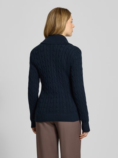 Lauren Ralph Lauren Kurtka z dzianiny ze ściegiem warkoczowym model ‘DONATO’ Granatowy 5