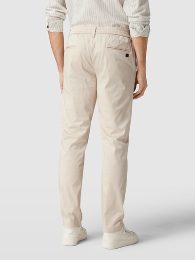 Bruun & Stengade Regular fit broek met tunnelkoord, model 'INGOLF' Offwhite - 5