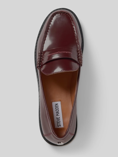 Steve Madden Loafer mit strukturierter Sohle Modell 'Adison' Bordeaux 3