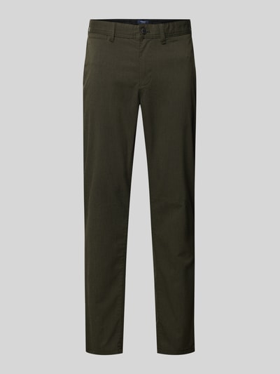 MCNEAL Slim fit stoffen broek met viscose Olijfgroen - 2