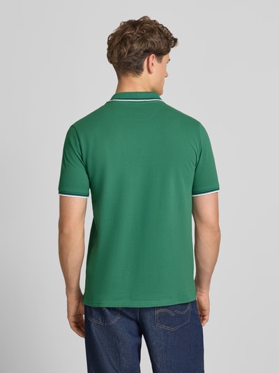 Champion slim fit poloshirt met labelstitching Groen - 5