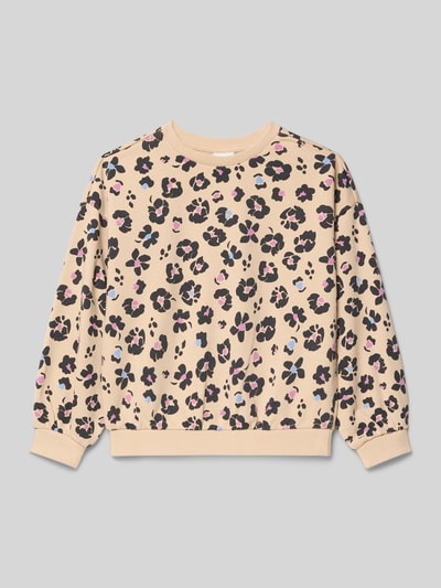 s.Oliver RED LABEL Oversized Sweatshirt aus Baumwoll-Mix Ecru 1