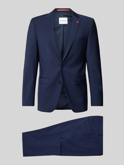ROY ROBSON Extra Slim Anzug in unifarbenem Design Marine 2