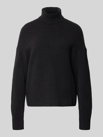 Marc O'Polo Denim Regular fit coltrui van scheerwolmix Zwart - 2