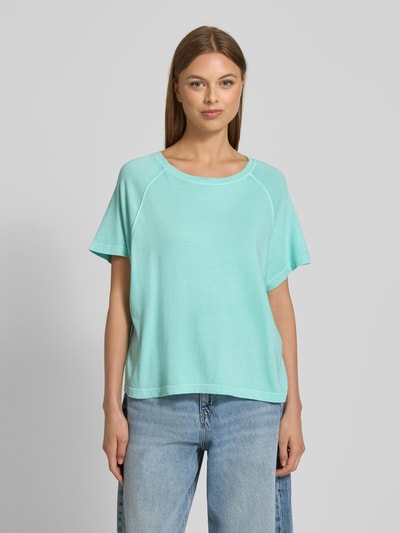 s.Oliver RED LABEL Loose Fit T-Shirt aus reiner Baumwolle Hellblau 4