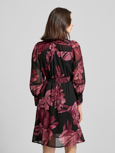 ZABAIONE Knielanges Kleid mit V-Ausschnitt Modell 'Ma44rcella' Black 5