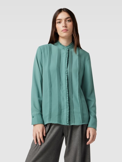 Jake*s Collection Blouse met ruchedetails Mintgroen - 4