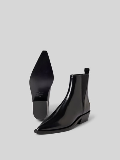 Anine Bing Chelsea Boots aus echtem Leder Black 5