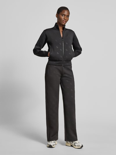 GUESS Activewear Sweatjacke mit Logo-Muster Modell 'CALISTA' Black 1