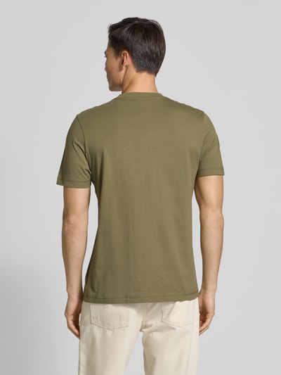 BOSS Orange Regular Fit T-Shirt aus reiner Baumwolle Khaki 5