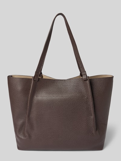 Marc O'Polo Shopper van echt runderleer, model 'BELLI' Donkerbruin - 4