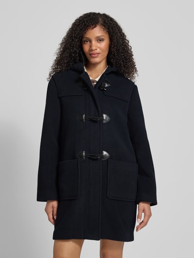 Jake*s Casual Płaszcz z kapturem i zapięciem na guzik Ciemnoniebieski 4