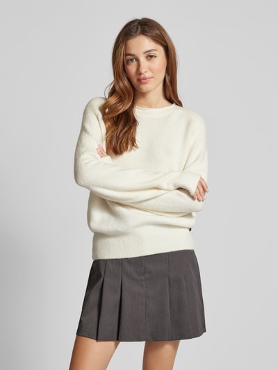 Pepe Jeans Strickpullover mit Rundhalsausschnitt Modell 'IRMA' Offwhite 4