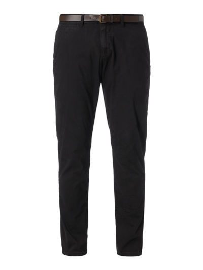 MCNEAL Chino mit Gürtel Black 1