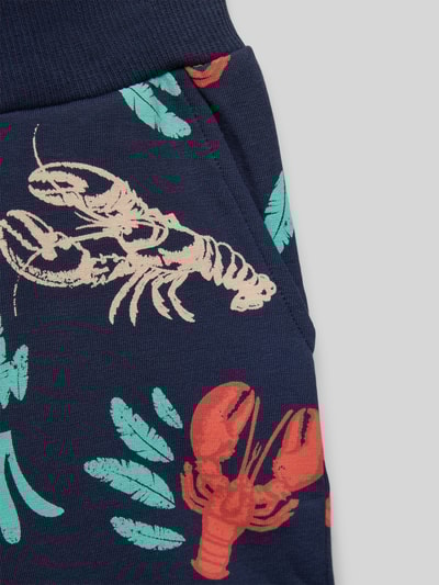 Name It Regular fit korte broek met elastische band Marineblauw - 2