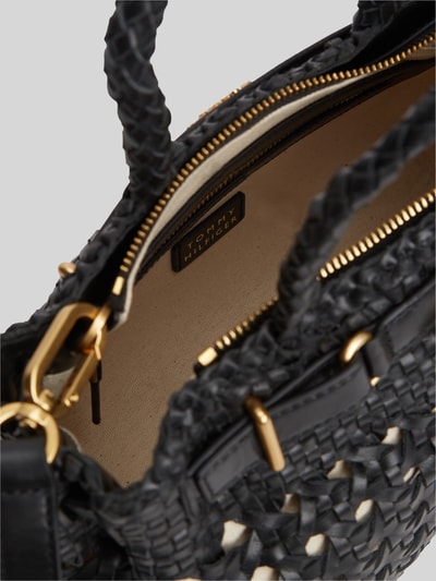 Tommy Hilfiger Henkeltasche aus echtem Büffelleder Modell 'AMERICAN ICON MINI TOTE' Black 5