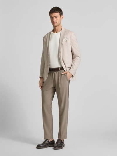 Cinque Regular fit stoffen broek met Franse steekzakken, model 'CiSalto' Beige - 1