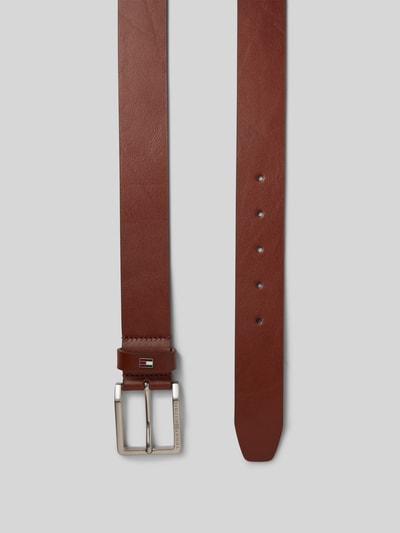 Tommy Hilfiger Riem van echt leer, model 'OLIVER' Cognac - 3