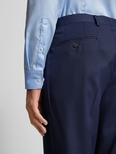 Pierre Cardin Slim Fit Anzughose mit Strukturmuster Modell 'Ryan' Blau 3