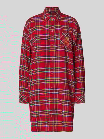 Lauren Ralph Lauren Koszula nocna z wyhaftowanym logo Czerwony 1