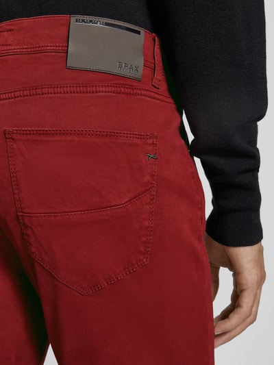 Brax Broek met achterzakken, model 'CADIZ' Rood - 3