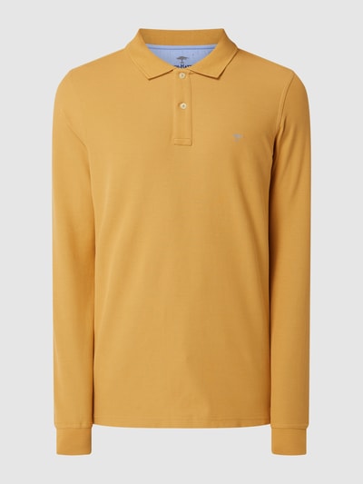 Fynch-Hatton Poloshirt aus Supima®-Baumwolle Senfgelb 2